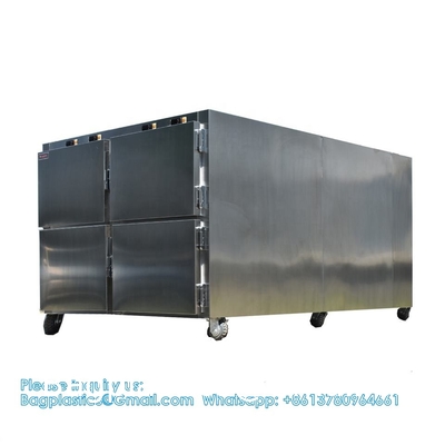 CE Approved 4 Rooms Dead Body Refrigerator Mortuary Body Mortuary Chamber Manufacture