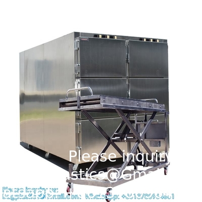 6 Rooms Dead Body Refrigerator Morgue Freezer Mortuary Equipment Morgue Coffin 6 Rooms Dead Body Freezer