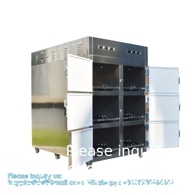 6 Rooms Dead Body Refrigerator Morgue Freezer Mortuary Equipment Morgue Coffin 6 Rooms Dead Body Freezer