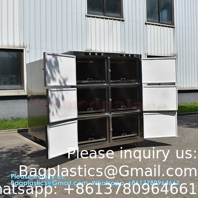 6 Rooms Dead Body Refrigerator Morgue Freezer Mortuary Equipment Morgue Coffin 6 Rooms Dead Body Freezer