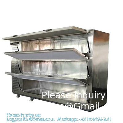Side Open Individual Temperature Controller 3 Drawers Funeral Equipment Supplies Box Cooler Chamber Morgue Freezer