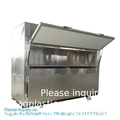 Side Open Individual Temperature Controller 3 Drawers Funeral Equipment Supplies Box Cooler Chamber Morgue Freezer