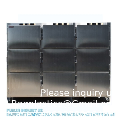 1 To 9 Body Morgue Fridge Corpse Cold Storage Chamber Dead Body Refrigerator With German Compressor