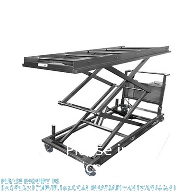 304 Stainless Steel Cadaver Trolley Lift Mortuary Morgue Hydraulic Body Lifter Coffin Accessories
