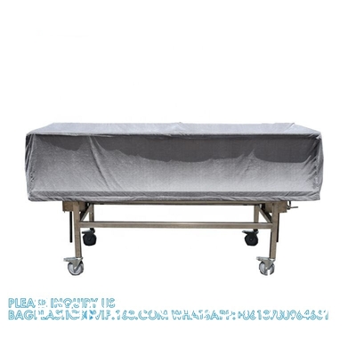 High Quality Stainless Steel Material Mortuary Trolley With Cover For Funeral Service Equipment