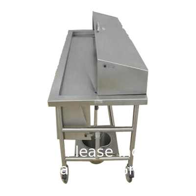 High Quality Stainless Steel Material Mortuary Trolley With Cover For Funeral Service Equipment