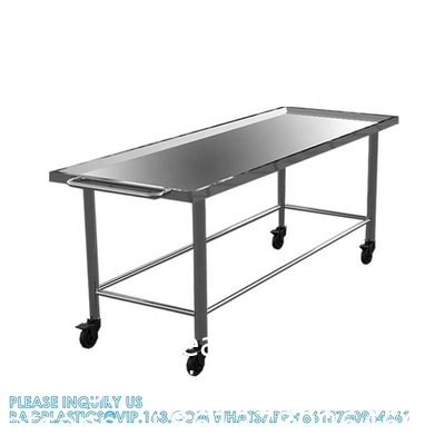 Custom Made Size 304 Stainless Steel Material Dead Body Transport Trolley Funeral Home Equipment