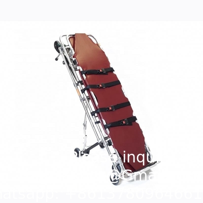 Coffin Accessories 304 stainless steel Custom Made Size Folding Funeral Stretcher Ambulance Stretcher Manufacture