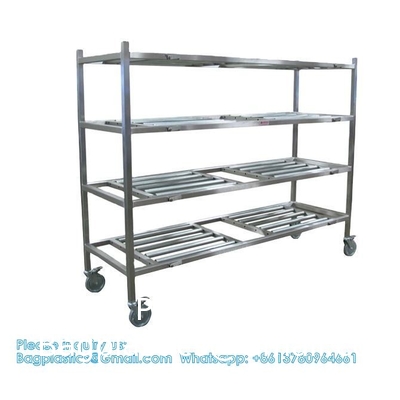 Stainless Steel 304/201 Morgue Equipment 3 12 Body Corpse Storage Rack body storage rack in metal Funeral home