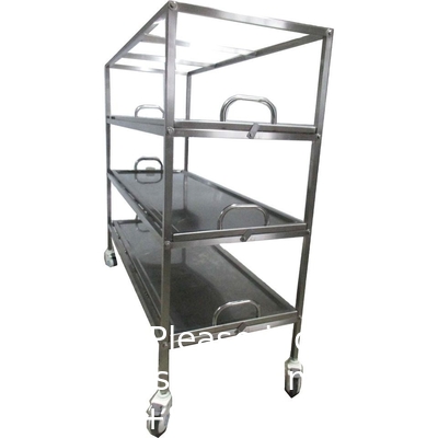 Stainless Steel 304/201 Morgue Equipment 3 12 Body Corpse Storage Rack body storage rack in metal Funeral home