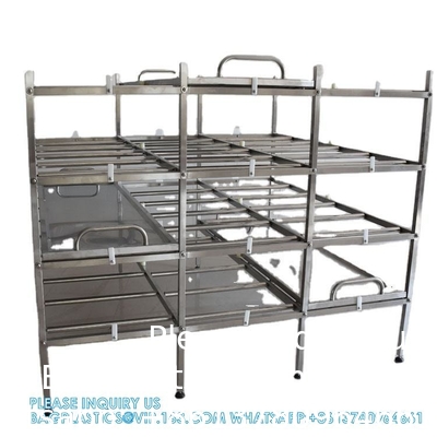 Factory Price American Style Mortuary Cadaver Cremation Funeral Mortuary Fridge Rack For Sale