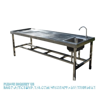 Formalin Sink Embalming Table Manufacture Mortuary Autopsy Station Corpse Washing Table Dissection Table Autopsy Table