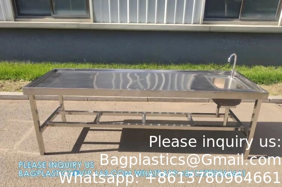Formalin Sink Embalming Table Manufacture Mortuary Autopsy Station Corpse Washing Table Dissection Table Autopsy Table