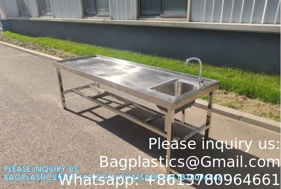 Formalin Sink Embalming Table Manufacture Mortuary Autopsy Station Corpse Washing Table Dissection Table Autopsy Table