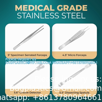 Advanced Dissection Kit - 37 Pieces Total. High Grade Stainless Steel Instruments Perfect For Anatomy, Biology, Botany