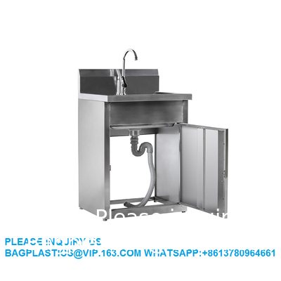 Lab Furniture Supplies Bathroom, Hospital, School, Laboratory Metal Stainless Steel Single Faucet Sink With Cabinet