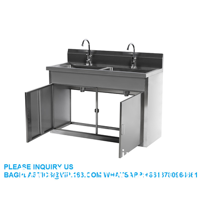 Lab Furniture Supplies Laboratory Stainless Steel Double Faucet Sink Cabinet Morgue Equipment Postmortem Examinatio