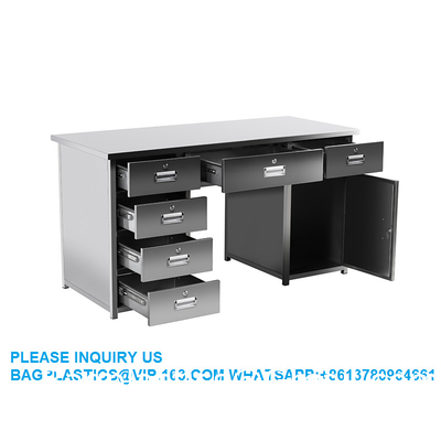 Lab Furniture Supplies Factory Customized Factory Customized All Stainless Steel Metal Desk With Lock