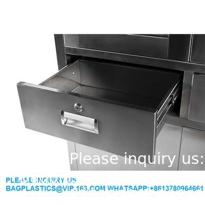 Lab Furniture Supplies Factory Customized Metal Stainless Steel Medical Cabinet With Drawers