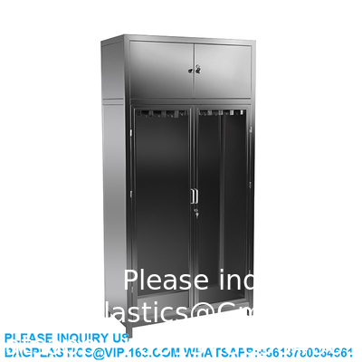 Lab Furniture Supplies Factory Customized Stainless Steel Metal Cabinet With Hook