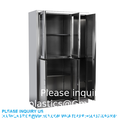 Lab Furniture Supplies Factory Customized 5 Doors Metal Stainless Steel Cabinet For Laboratory