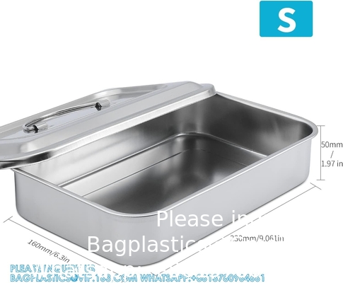 Wax Dissecting Tray Stainless Steel Thicken Dissection Pan Biological Equipment For Junior Senior School Laboratory
