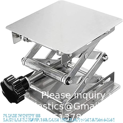 Stainless Steel Lifting Table Manual Control Laboratory Use Lifting Table Jack Desktop Elevator Laboratory Scissor