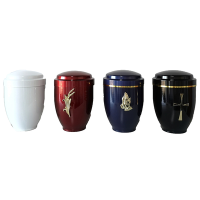 Funeral Supplies Factory Price Cremation Human Pet Cinerary Casket Metal Funeral Urn