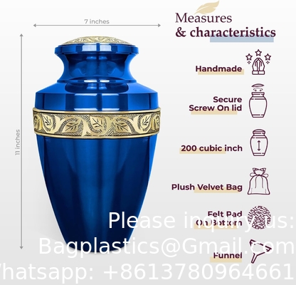 Memorials Cremation Urns For Human Ashes - Decorative Urns, Urns For Human Ashes Female &amp; Male, Urns For Ashes Adult