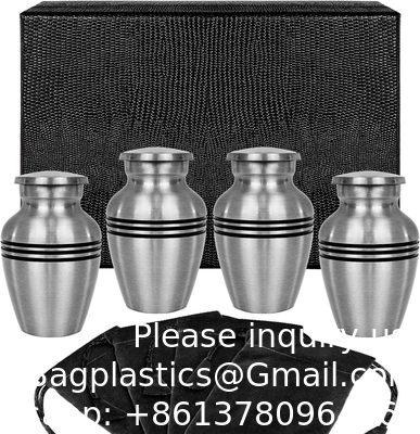Urns for Human Ashes Female &amp; Male, Urns for Ashes Adult Female, Funeral Urns - Pewter, 4 Small Keepsakes