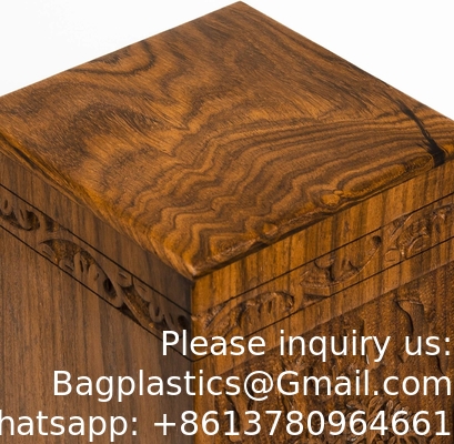 Handmade Rosewood Urn For Human Ashes | Tree Of Life Wooden Urns Hand-Crafted - Funeral Cremation Urn For Ashes
