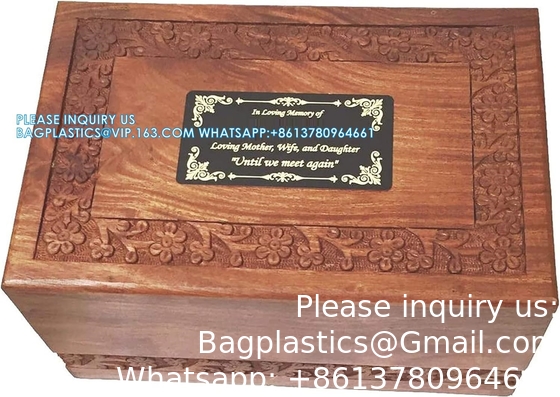 Handmade Rosewood Urn For Human Ashes | Tree Of Life Wooden Urns Hand-Crafted - Funeral Cremation Urn For Ashes