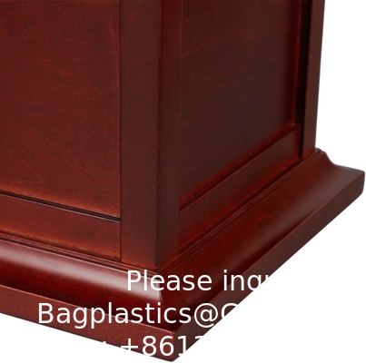 Cherry Solid Wooden Urns For Adult Male, Cremation Urns Eco-Friendly Wooden Casket Urn For Human Ashes Adult Female