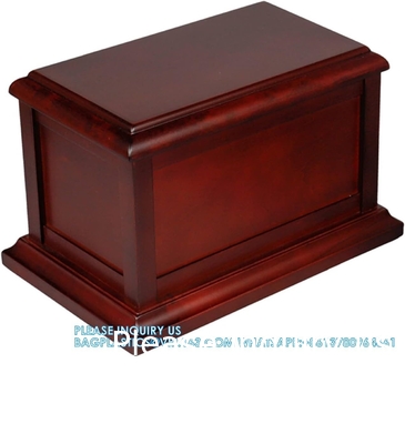 Cherry Solid Wooden Urns For Adult Male, Cremation Urns Eco-Friendly Wooden Casket Urn For Human Ashes Adult Female