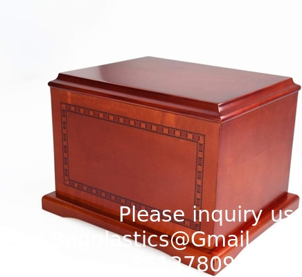 Wood Urn for Human Ashes, Wood Urns Professional Urn For Human Ashes Adults Burial Crematory Funeral Urn