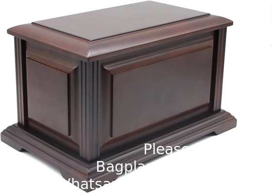 Handcrafted Extra Large Wooden Funeral Cremation Urn Box And Casket For Human Ashes Adult Burial Urns For Men