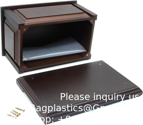 Handcrafted Extra Large Wooden Funeral Cremation Urn Box And Casket For Human Ashes Adult Burial Urns For Men