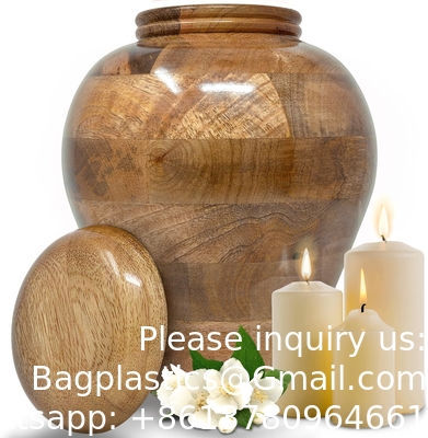 Memorials Wooden Urns For Human Ashes Adult Male/Female - Real Wood Cremation Urn For Ashes Adult Men/Women
