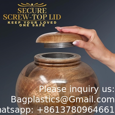 Memorials Wooden Urns For Human Ashes Adult Male/Female - Real Wood Cremation Urn For Ashes Adult Men/Women