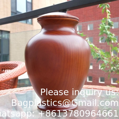 Elegant Wood Vase Urns For Human Ashes Adult Male/Female,For Adults Up To 200lbs,Burial Cremation Urn For Funeral