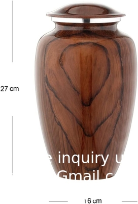 Cherry Wood Grain Finish Cremation Urn | Human Ashes Adult Memorial urn, Burial, Funeral Cremation Urns | 200 Cubic