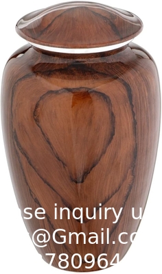 Cherry Wood Grain Finish Cremation Urn | Human Ashes Adult Memorial urn, Burial, Funeral Cremation Urns | 200 Cubic
