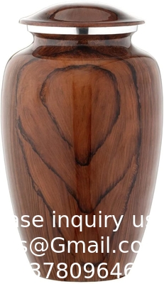 Cherry Wood Grain Finish Cremation Urn | Human Ashes Adult Memorial urn, Burial, Funeral Cremation Urns | 200 Cubic