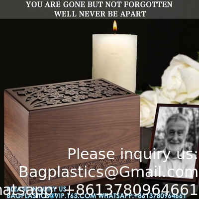 Cremation Urns For Human Ashes Adult Male Or Female, Funeral Memorial Urns For Ashes, Wooden Tree Of Life Decorative