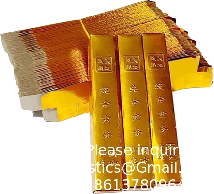 Ancestor Money Chinese Joss Paper Gold Bar, Sacrificial Supplies For Hungry Ghost Festival All Souls Day Ching