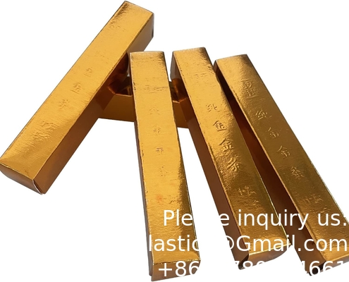 Ancestor Money Chinese Joss Paper Gold Bar, Sacrificial Supplies For Hungry Ghost Festival All Souls Day Ching