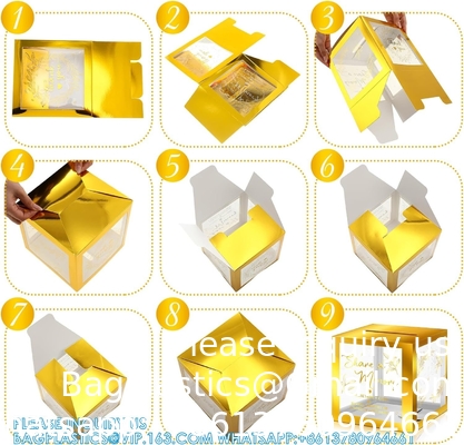 Share a Memory Card for Celebration of Life Memory Cards Box with Transparent Windows Memory Box for Funeral Wedding