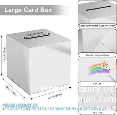 Money Box Keepsake Wedding Reception Decoration Wishing Well Party Favor Ceremony Raffle Tickets