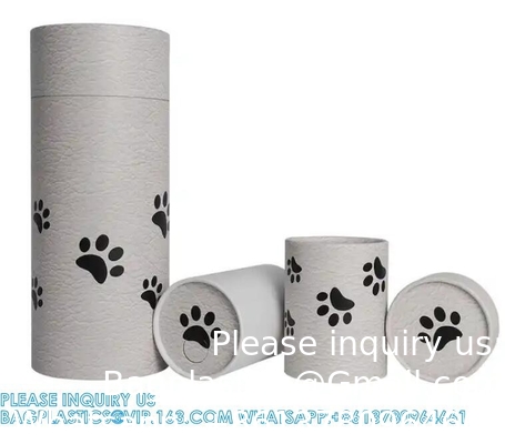 Funeral Supplie Cardboard Biodegradable Animal Coffin Casket Scatter Pod Paper Tube Cremation Ashes Pet Scatterinh Urn