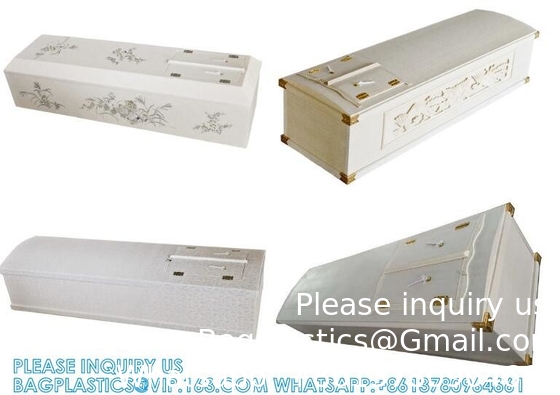 Wholesale Japanese Funeral Supplies Flat Surface Foldable Paulownia Wooden Casket Coffin